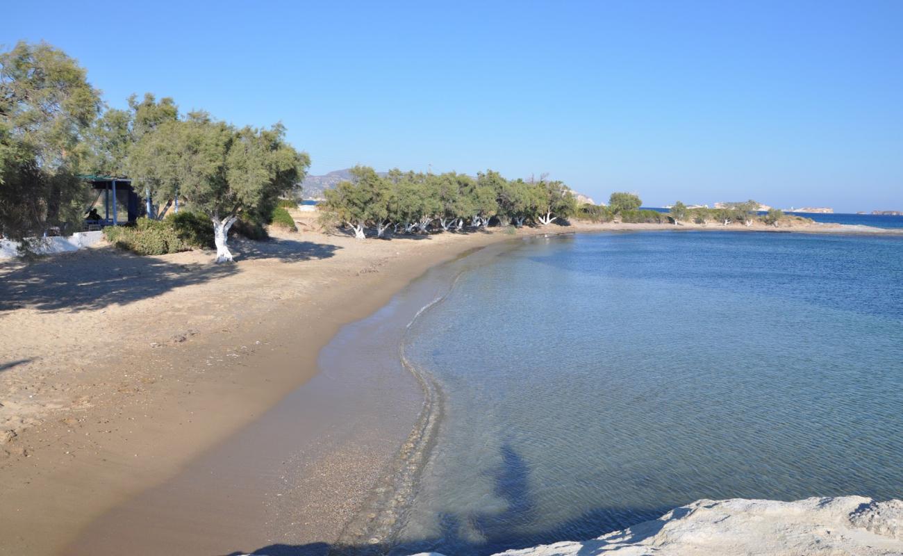 Paralia Kalamitsi'in fotoğrafı açık bej kum yüzey ile