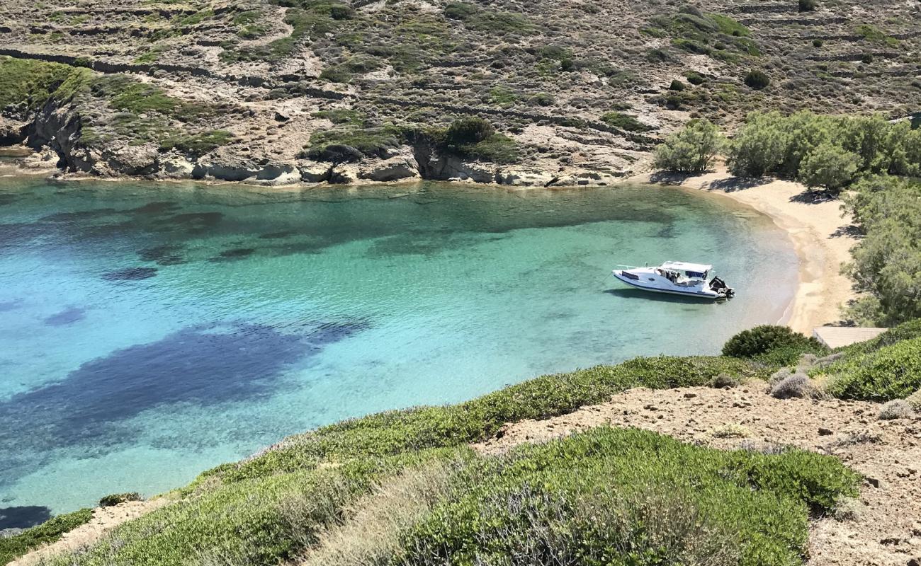 Paralia Soufli'in fotoğrafı parlak kum yüzey ile