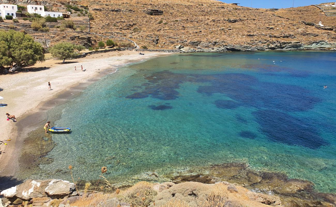 Paralia Potamia'in fotoğrafı bej kum ve çakıl yüzey ile