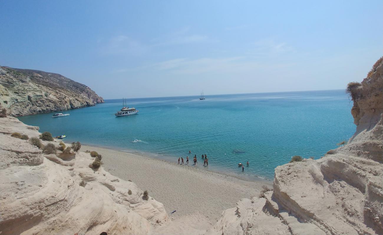 Kalamos Plajı'in fotoğrafı hafif ince çakıl taş yüzey ile