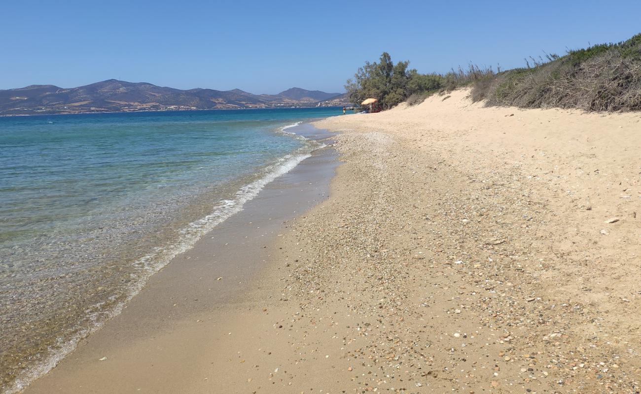 Voutakos beach'in fotoğrafı küçük bej çakıl yüzey ile
