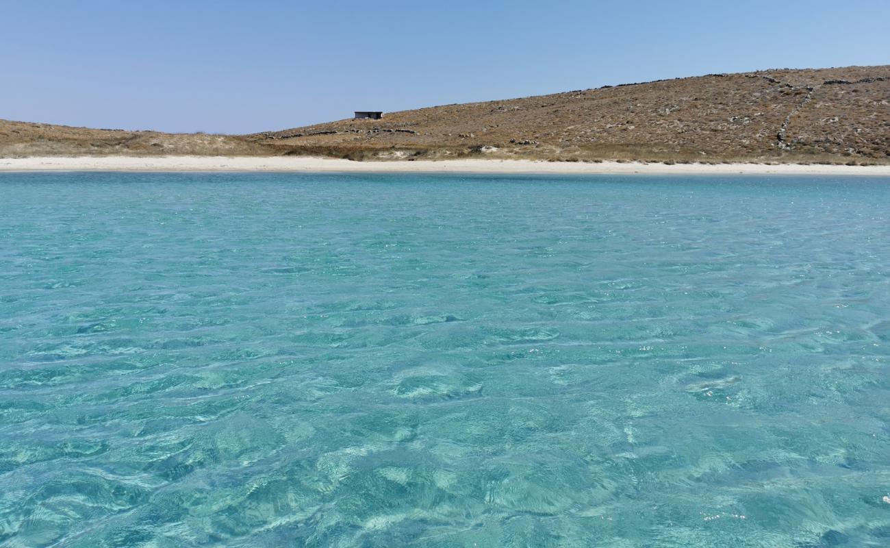 Skinos beach'in fotoğrafı çakıl ile kum yüzey ile