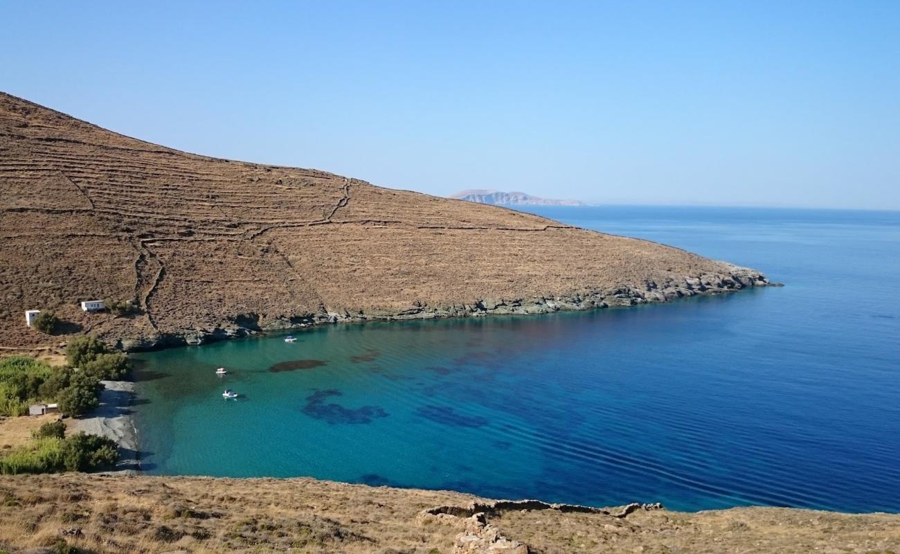 Kentarchos beach'in fotoğrafı gri çakıl taşı yüzey ile