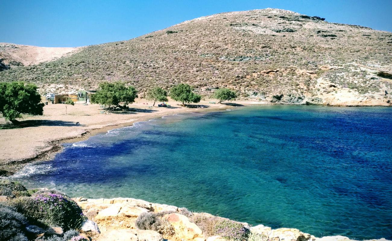 Agia Thalassa'in fotoğrafı parlak kum yüzey ile