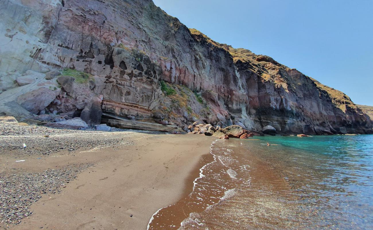Thermes beach'in fotoğrafı gri kum ve çakıllar yüzey ile