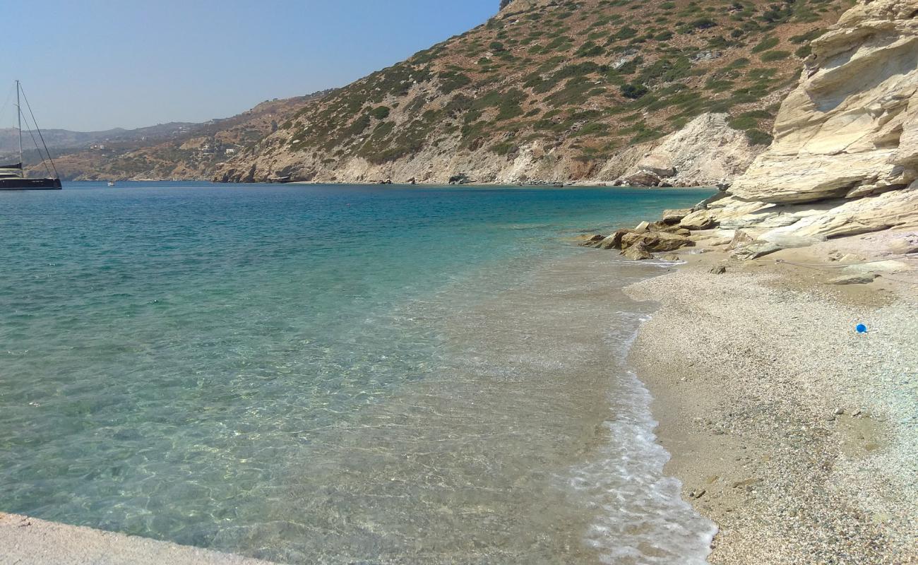 Panagia Beach'in fotoğrafı siyah kum ve çakıl yüzey ile