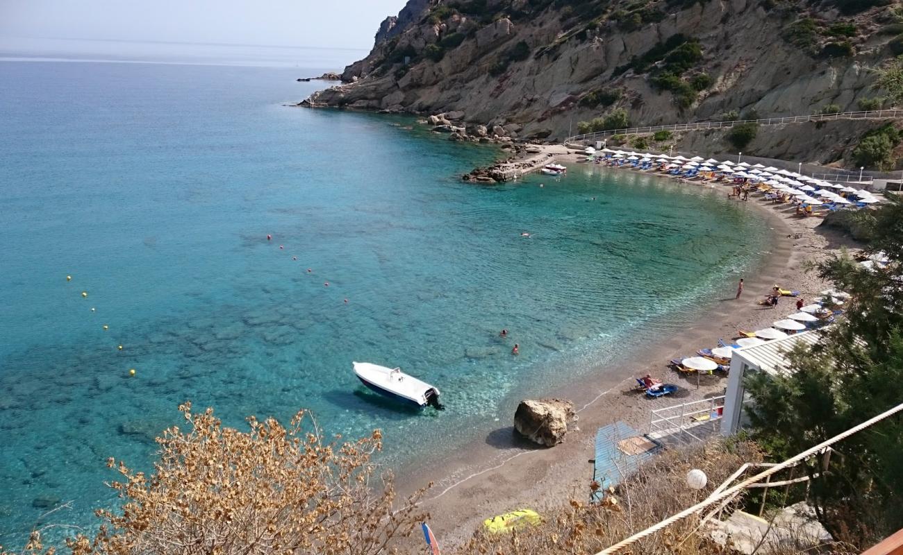 Istron Bay II'in fotoğrafı i̇nce kahverengi kum yüzey ile