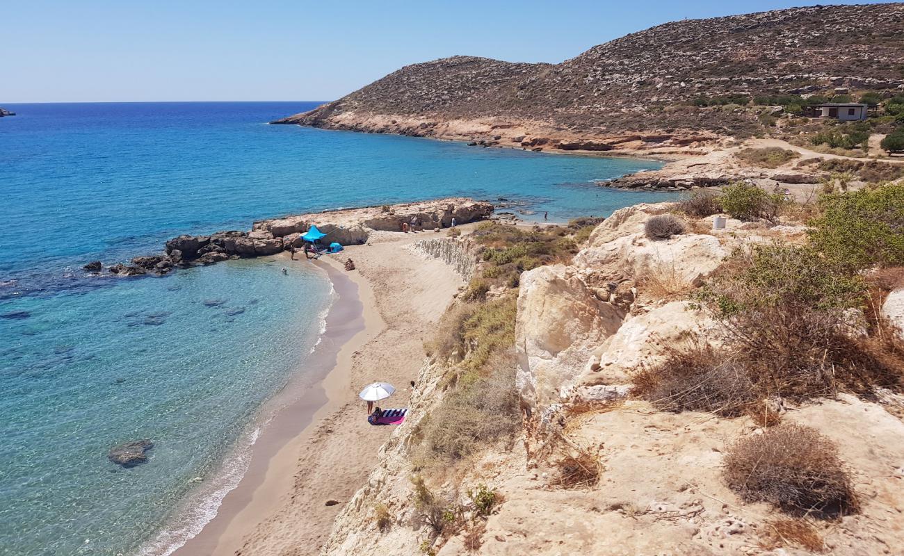 Argilos beach'in fotoğrafı parlak ince kum yüzey ile