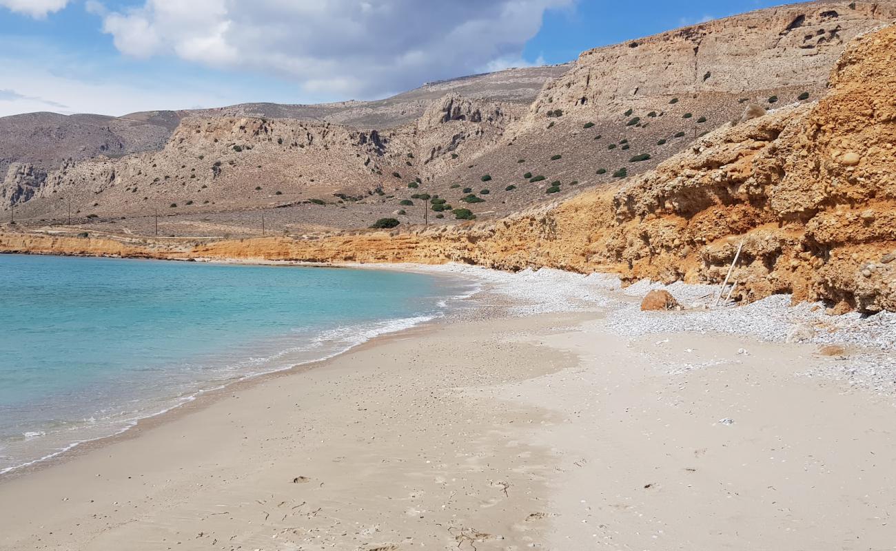 Paralia Votsalaki'in fotoğrafı bej çakıl yüzey ile