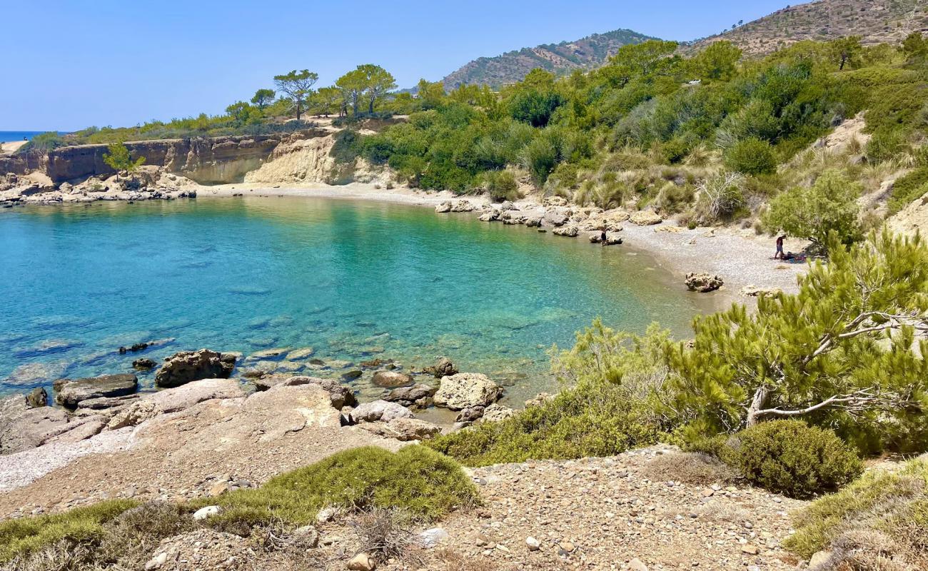 Maheridi beach'in fotoğrafı bej çakıl yüzey ile