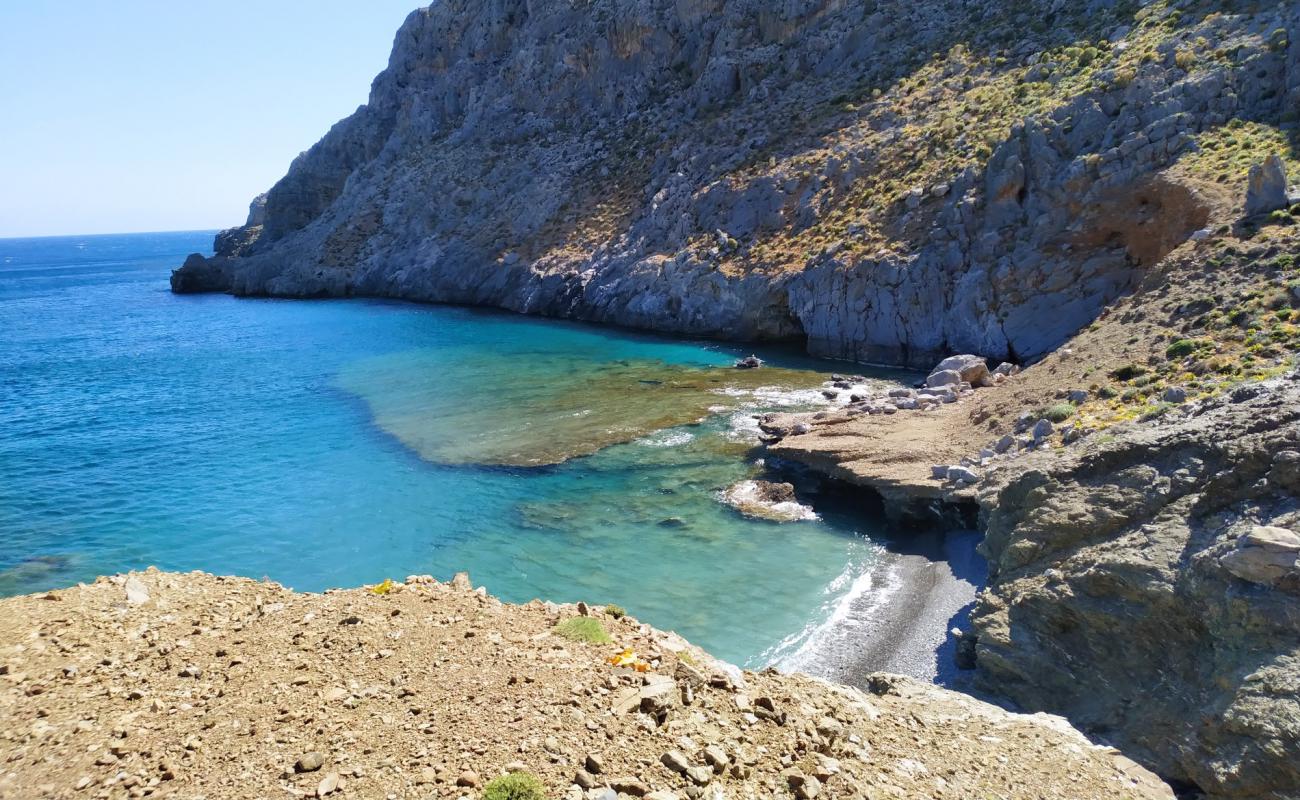 Vyzaroplaka beach'in fotoğrafı gri çakıl taşı yüzey ile