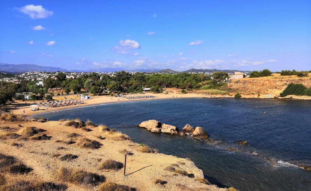 Agii Apostoli'in fotoğrafı parlak kum yüzey ile