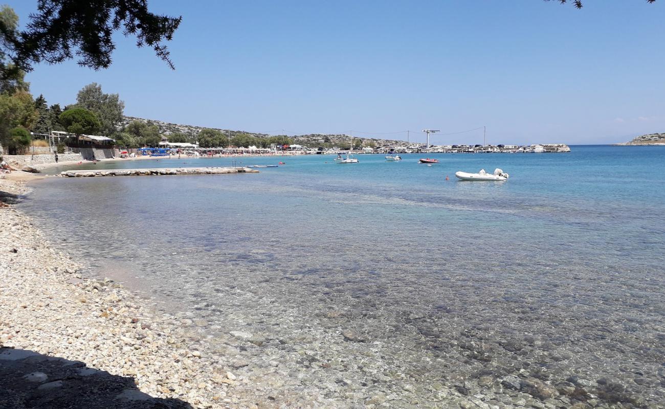 Sosorides beach'in fotoğrafı parlak kum ve kayalar yüzey ile