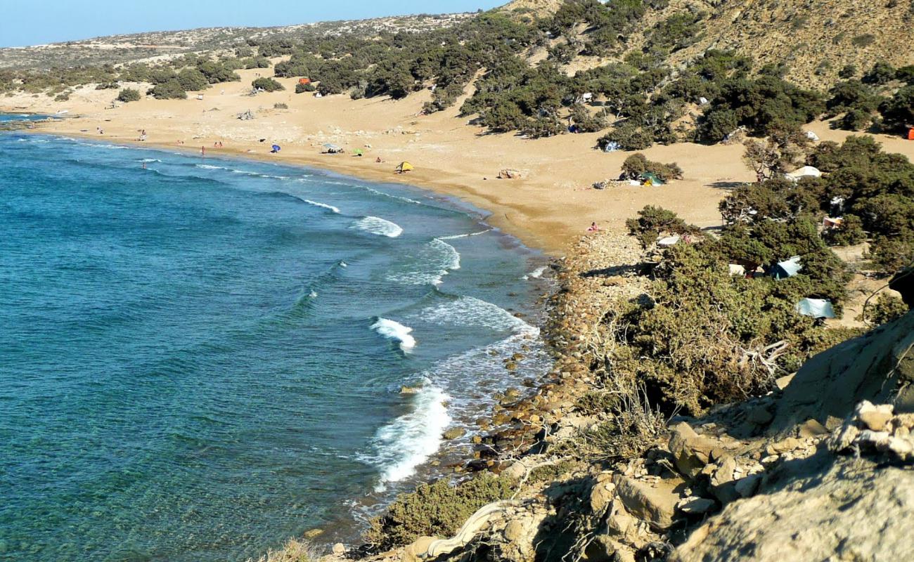 Agios Ioannis'in fotoğrafı i̇nce bej kum yüzey ile