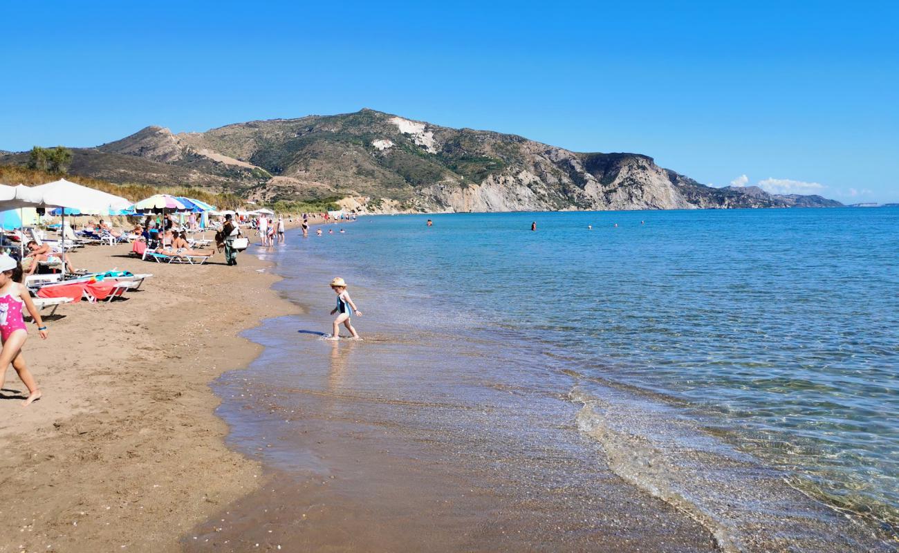 Kalamaki beach'in fotoğrafı açık bej kum yüzey ile