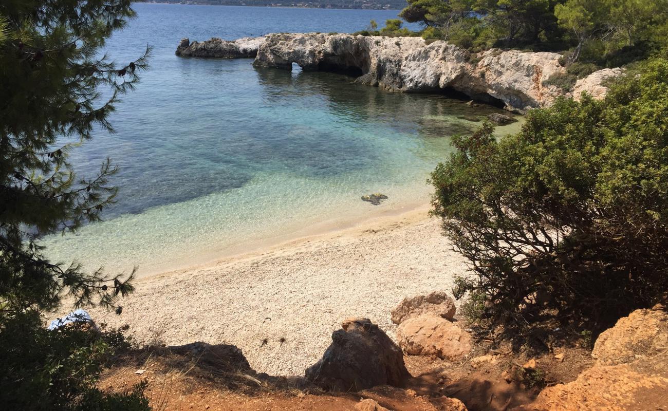 Kormoranon Bay'in fotoğrafı bej çakıl yüzey ile