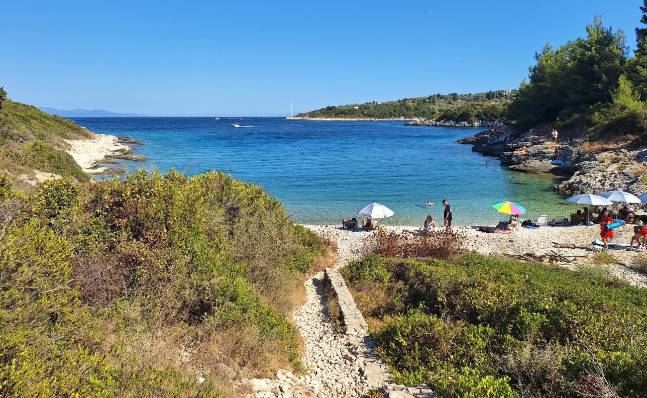 Balos Beach'in fotoğrafı bej çakıl yüzey ile