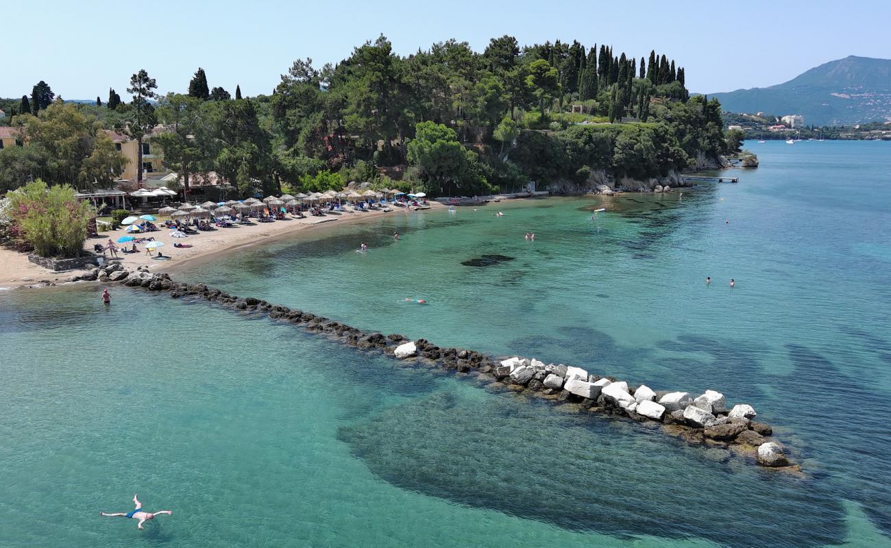 Kontokali Beach'in fotoğrafı açık bej kum yüzey ile