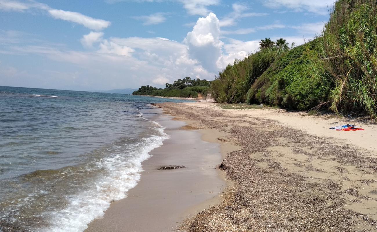 Paralia Kalamitsi'in fotoğrafı açık bej kum yüzey ile
