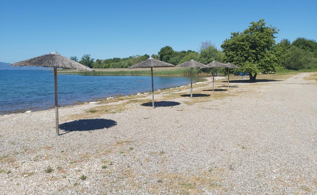 Amaro Trichonida Beach'in fotoğrafı gri çakıl taşı yüzey ile