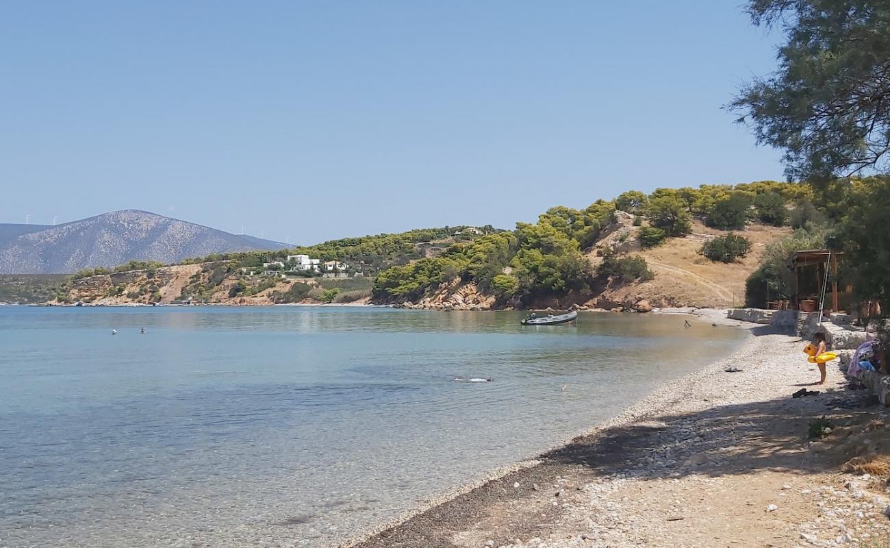Doroufi Beach'in fotoğrafı açık bej kum yüzey ile