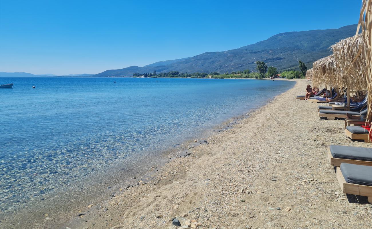 Paradisos Pelion Beach'in fotoğrafı gri kum ve çakıllar yüzey ile