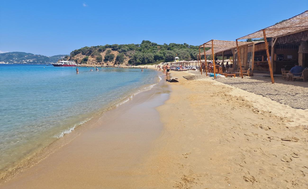 Tsougkrias Public Beach'in fotoğrafı açık bej kum yüzey ile