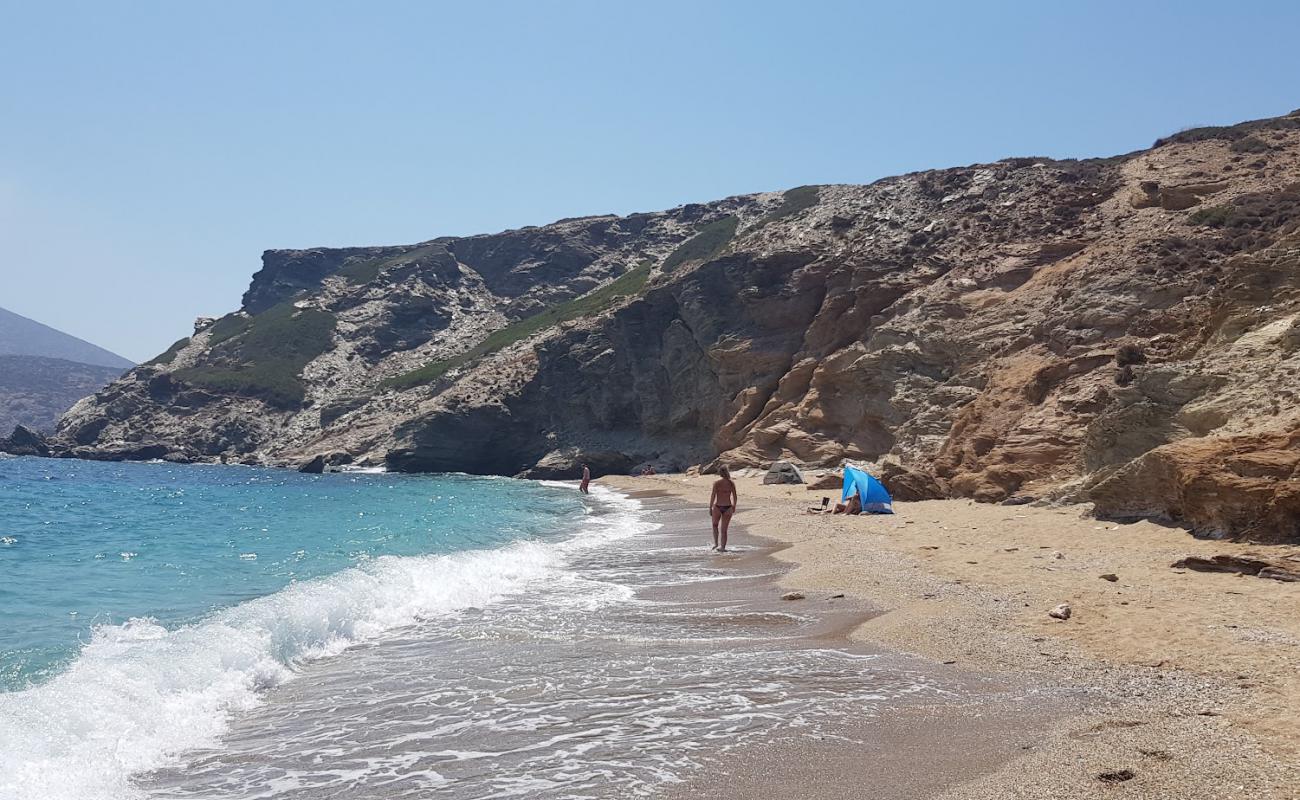 Gramvoussa Beach'in fotoğrafı bej kum ve çakıl yüzey ile