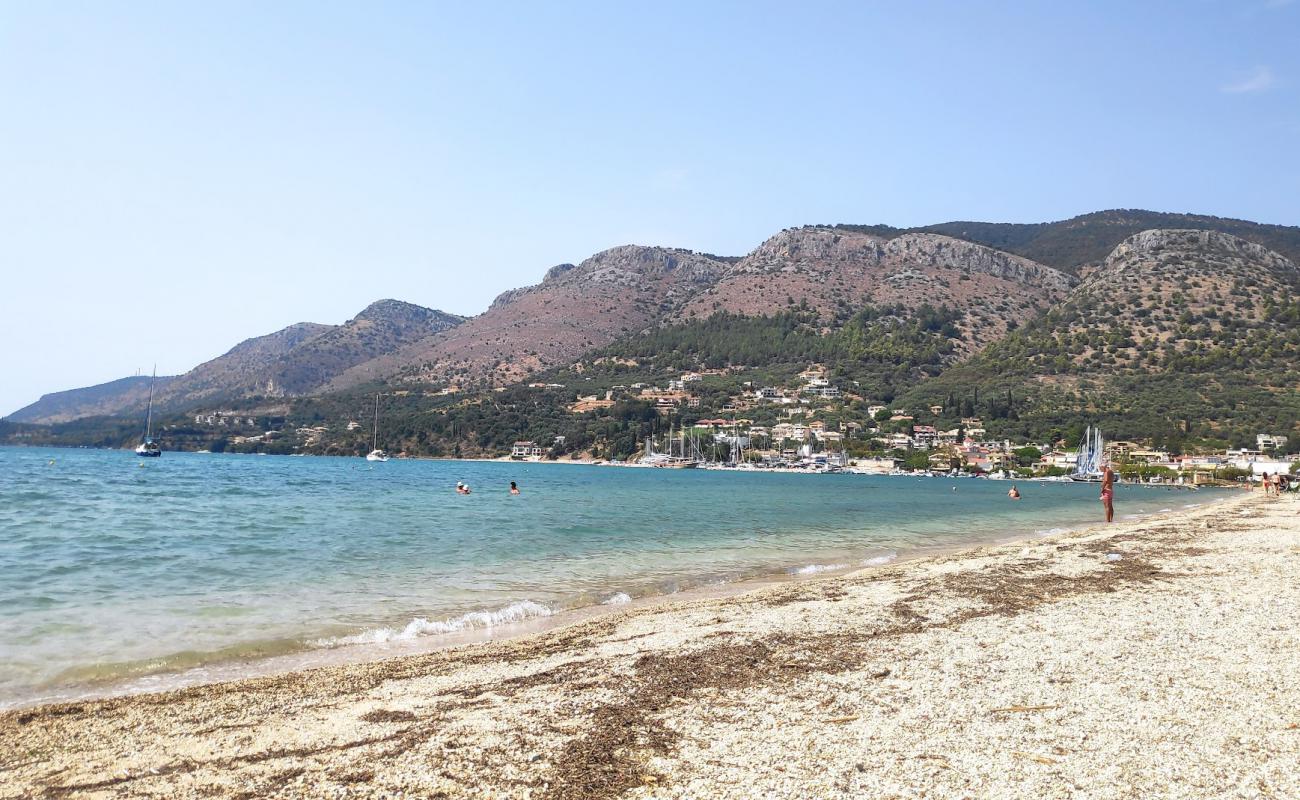 Plataria Beach'in fotoğrafı açık bej kum yüzey ile