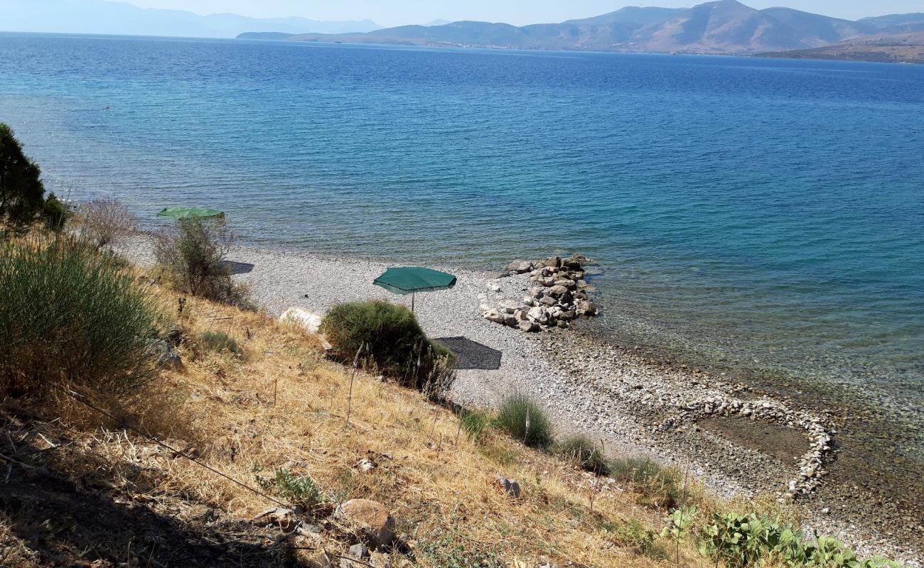 Camping Ayannis Itea Beach'in fotoğrafı kayalık arazi yüzey ile