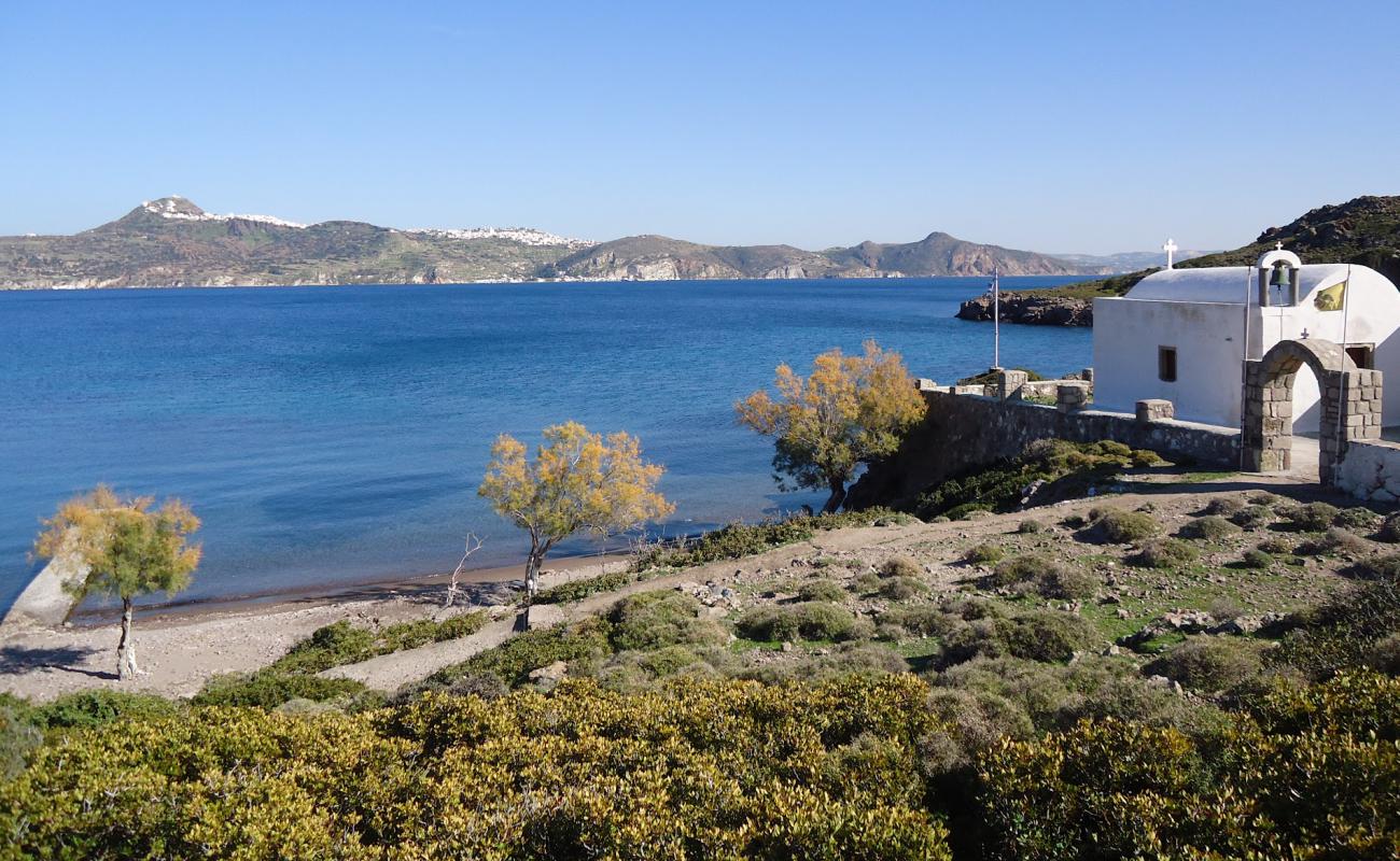 Agios Dimitrios Beach'in fotoğrafı gri kum ve çakıllar yüzey ile