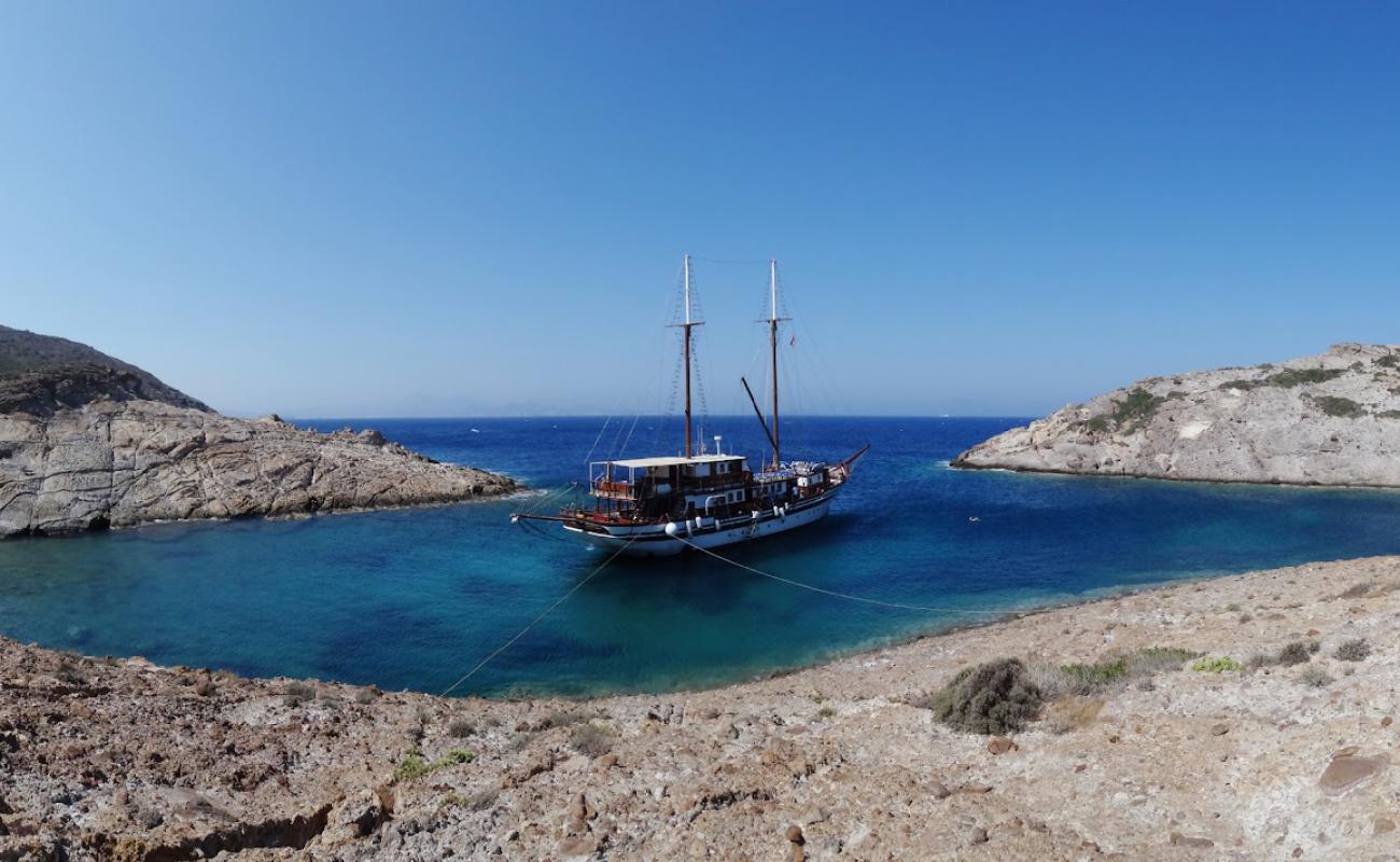 Makropunda Beach'in fotoğrafı açık bej kum yüzey ile