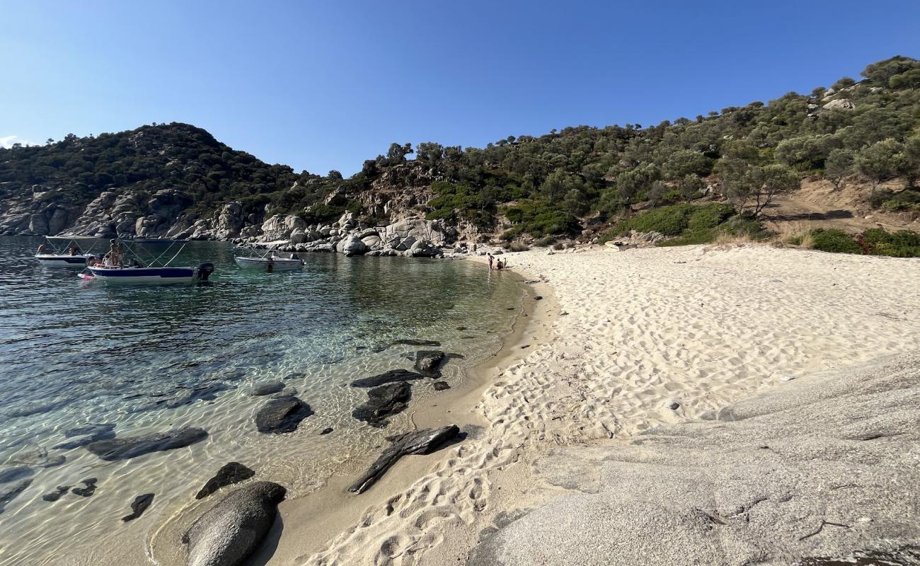 Akros Beach'in fotoğrafı açık bej kum yüzey ile