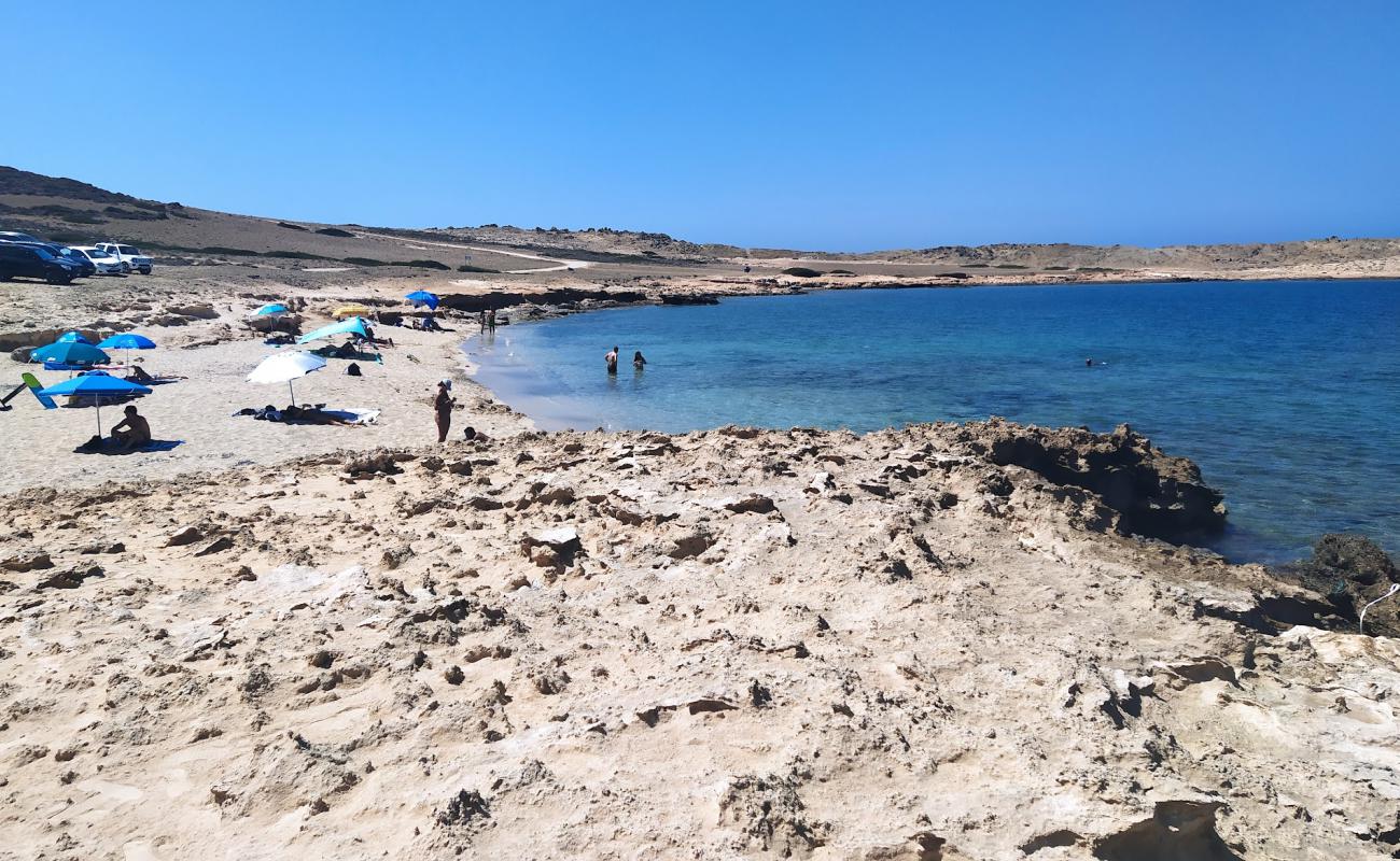 Golden Sand, Astipalea'in fotoğrafı açık bej kum yüzey ile