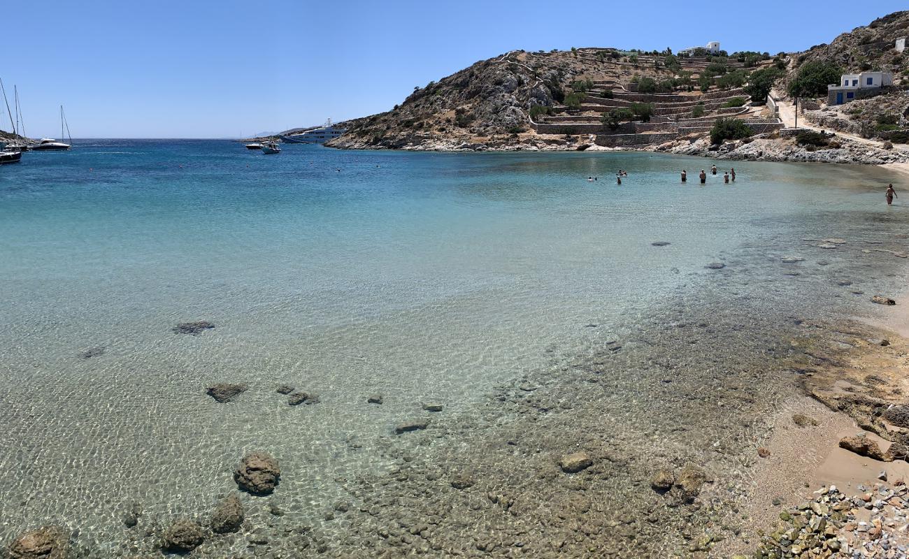 Mersini Beach'in fotoğrafı açık bej kum yüzey ile