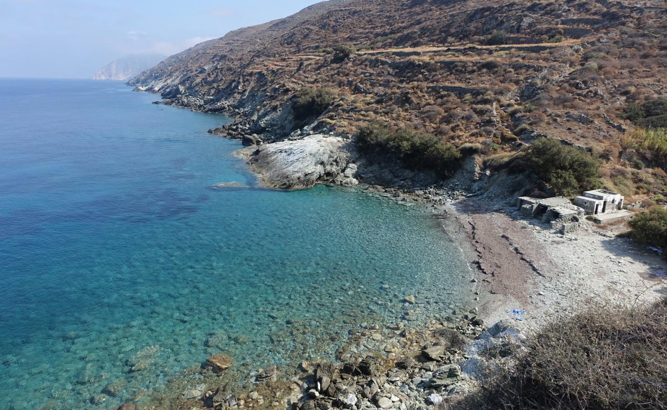 Serfiotiko Beach'in fotoğrafı kayalık arazi yüzey ile