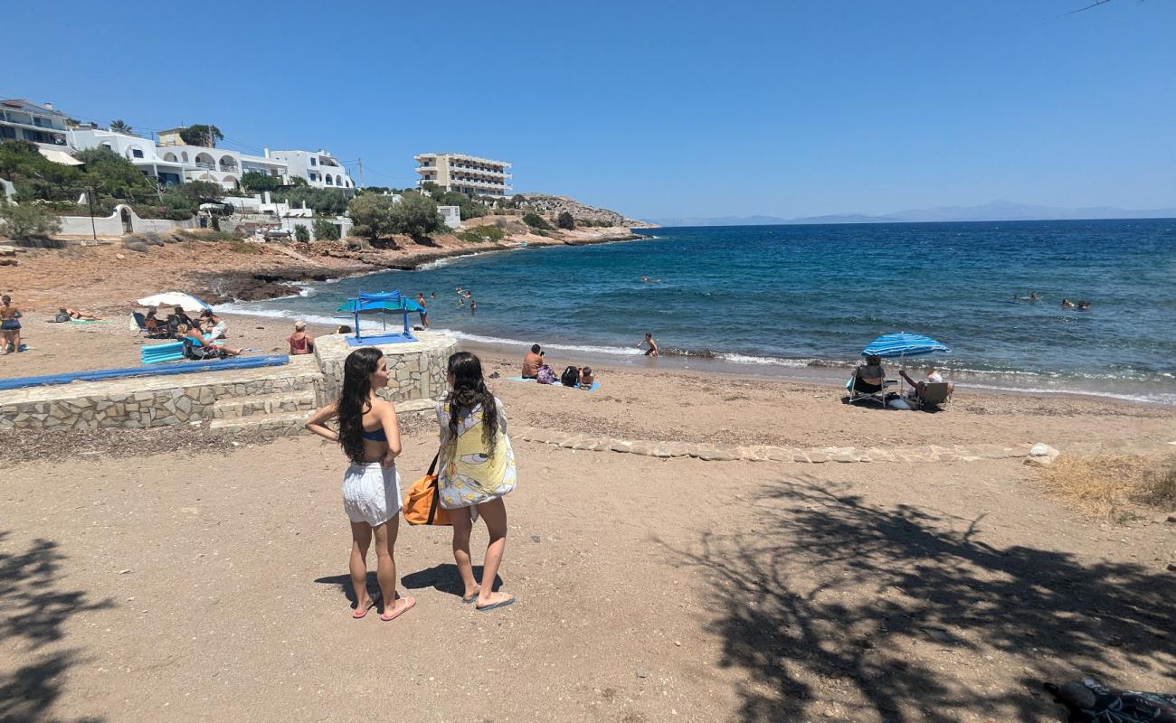 Daskaliou Beach'in fotoğrafı açık bej kum yüzey ile
