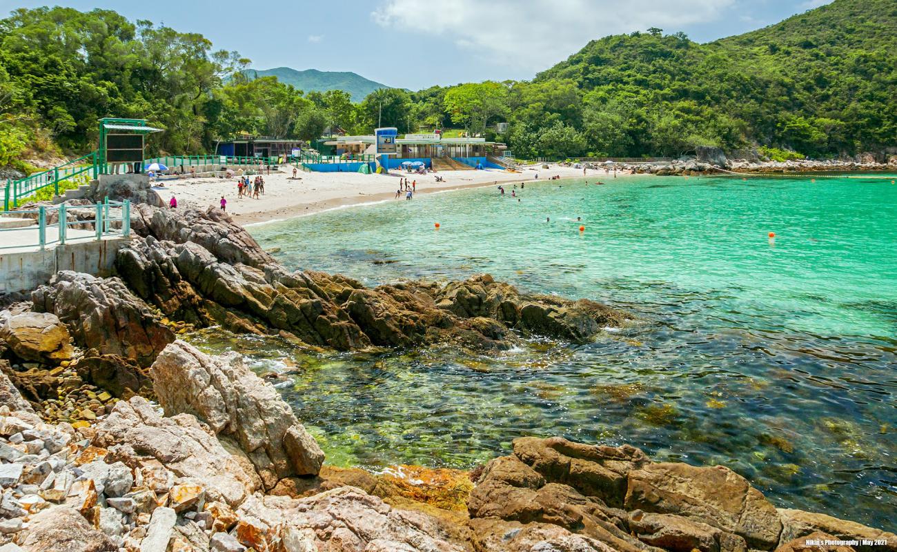 Xiamen Bay'in fotoğrafı açık bej kum yüzey ile