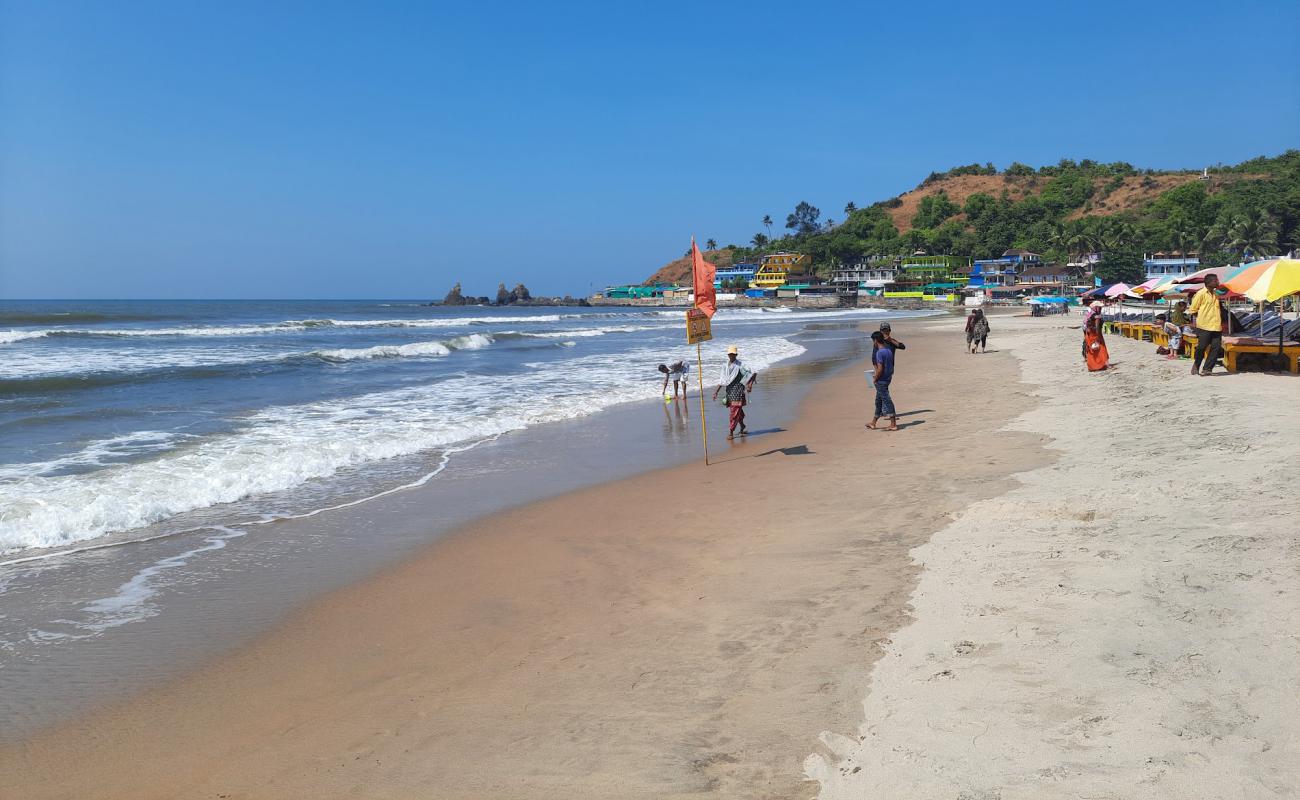 Arambol Beach'in fotoğrafı açık bej kum yüzey ile