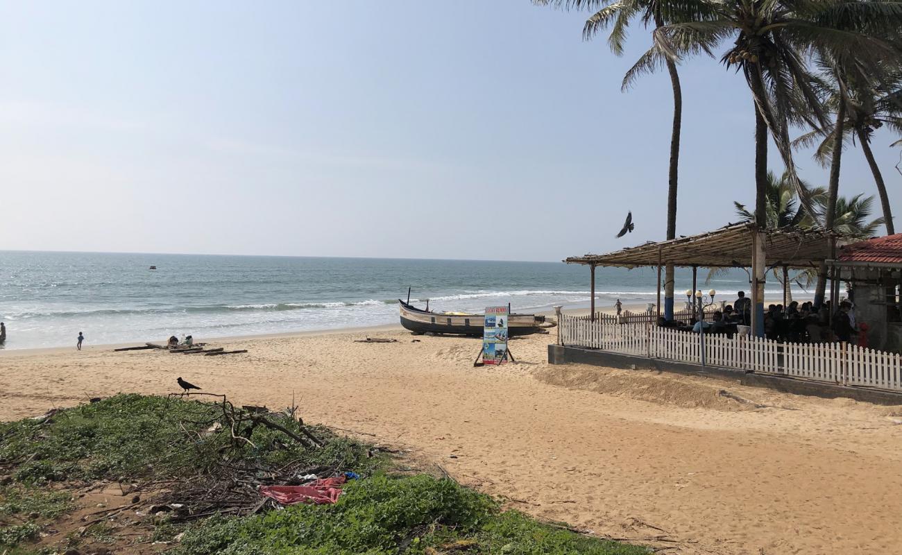 Majorda Beach'in fotoğrafı açık bej kum yüzey ile