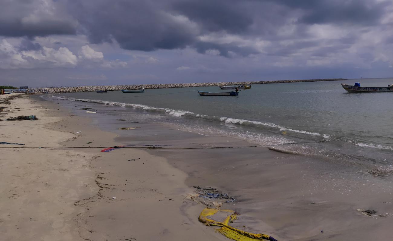 Sippikulam Beach'in fotoğrafı açık bej kum yüzey ile