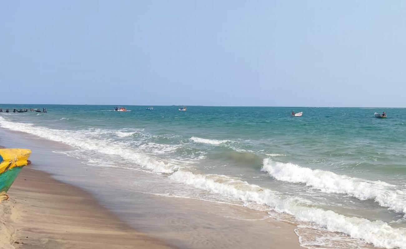 Gulf of Mannar Beach'in fotoğrafı parlak ince kum yüzey ile