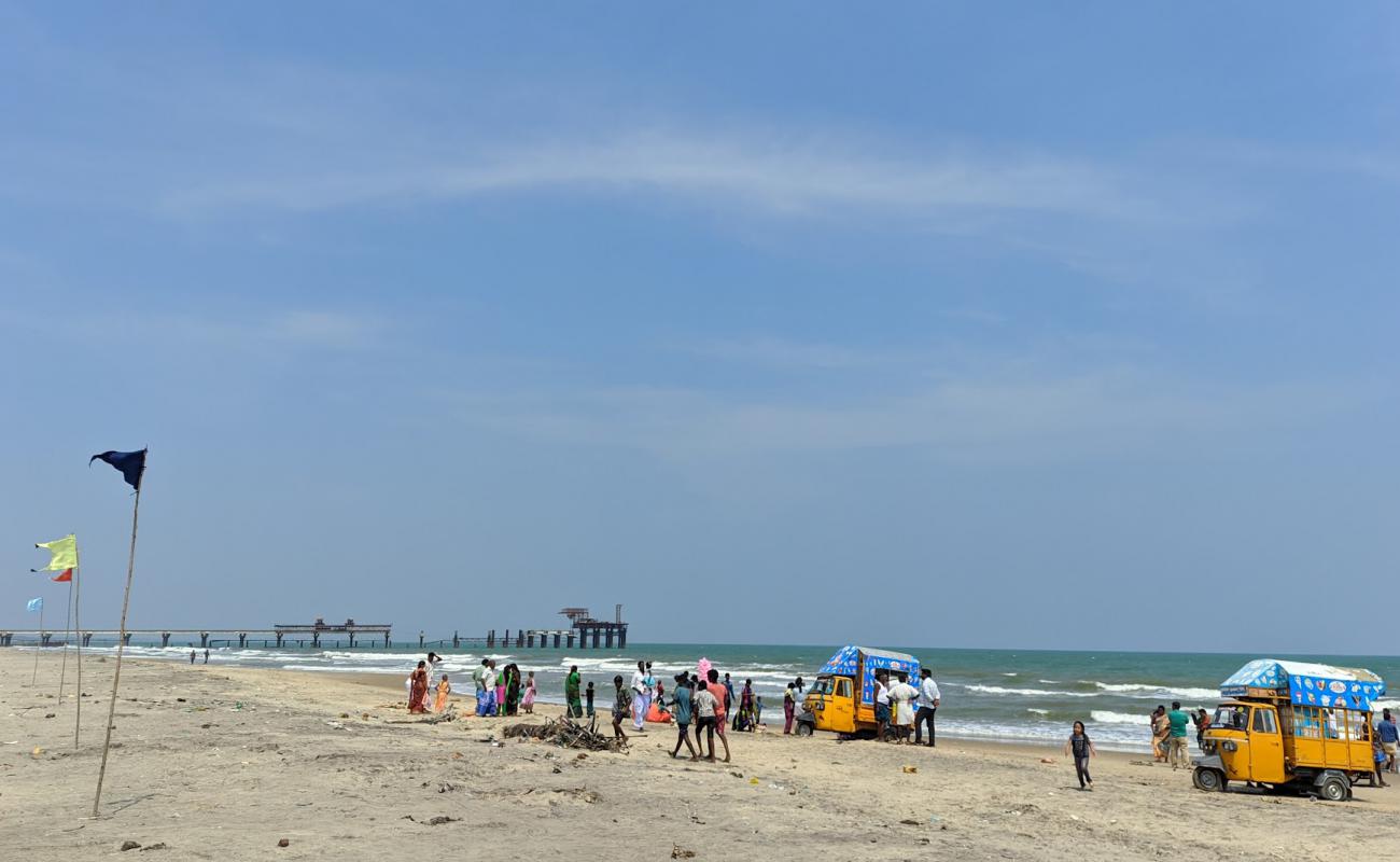 C.Puthupettai Beach'in fotoğrafı parlak kum yüzey ile