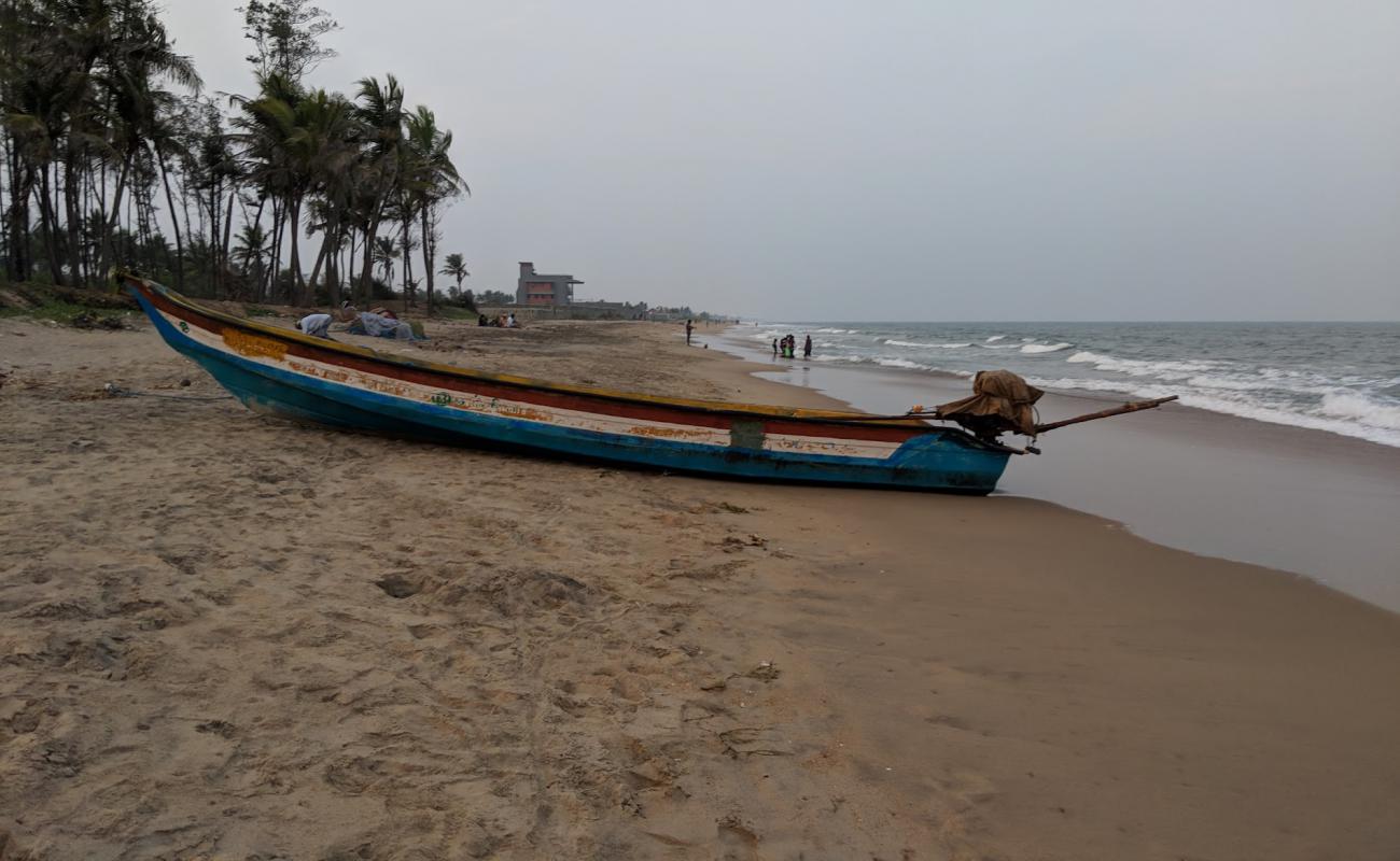 Kanathur Beach'in fotoğrafı açık bej kum yüzey ile