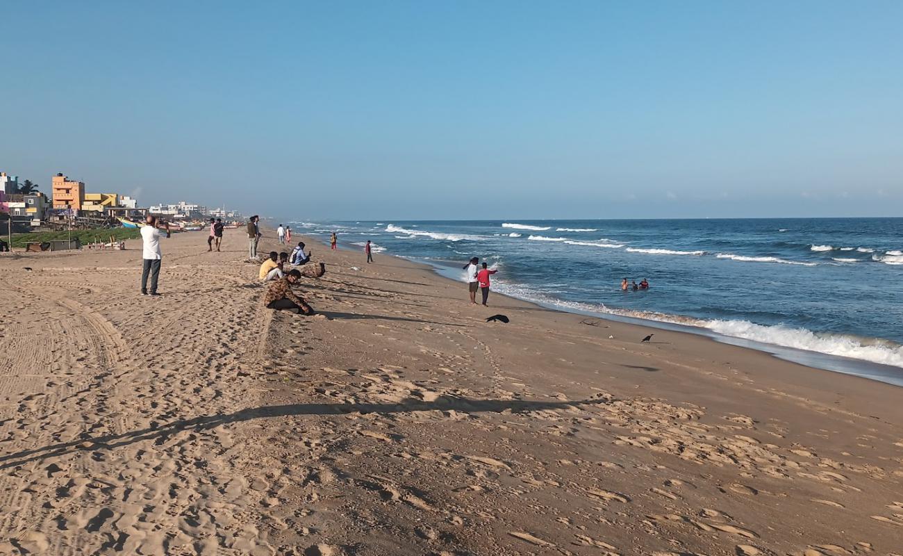 Kottivakkam Beach'in fotoğrafı parlak kum yüzey ile