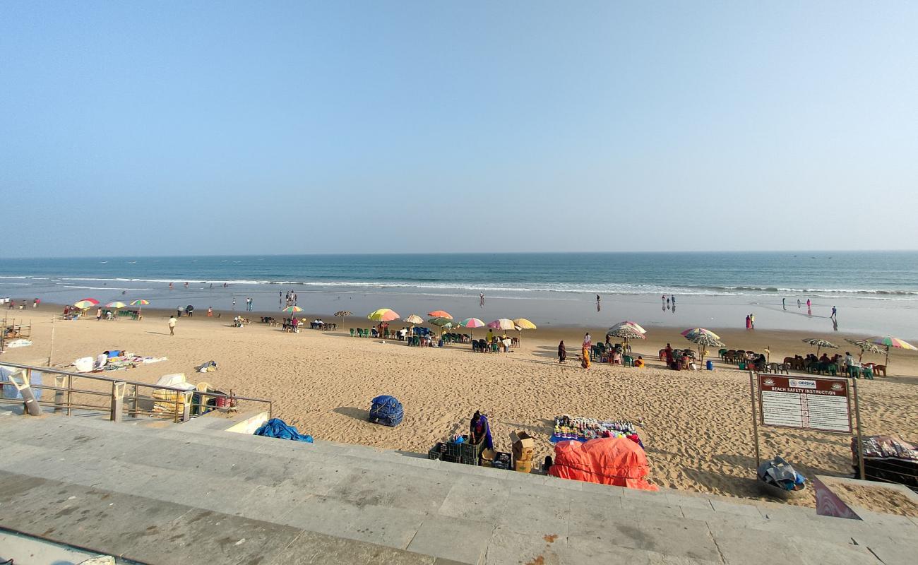 Gopalpur Beach'in fotoğrafı i̇nce bej kum yüzey ile