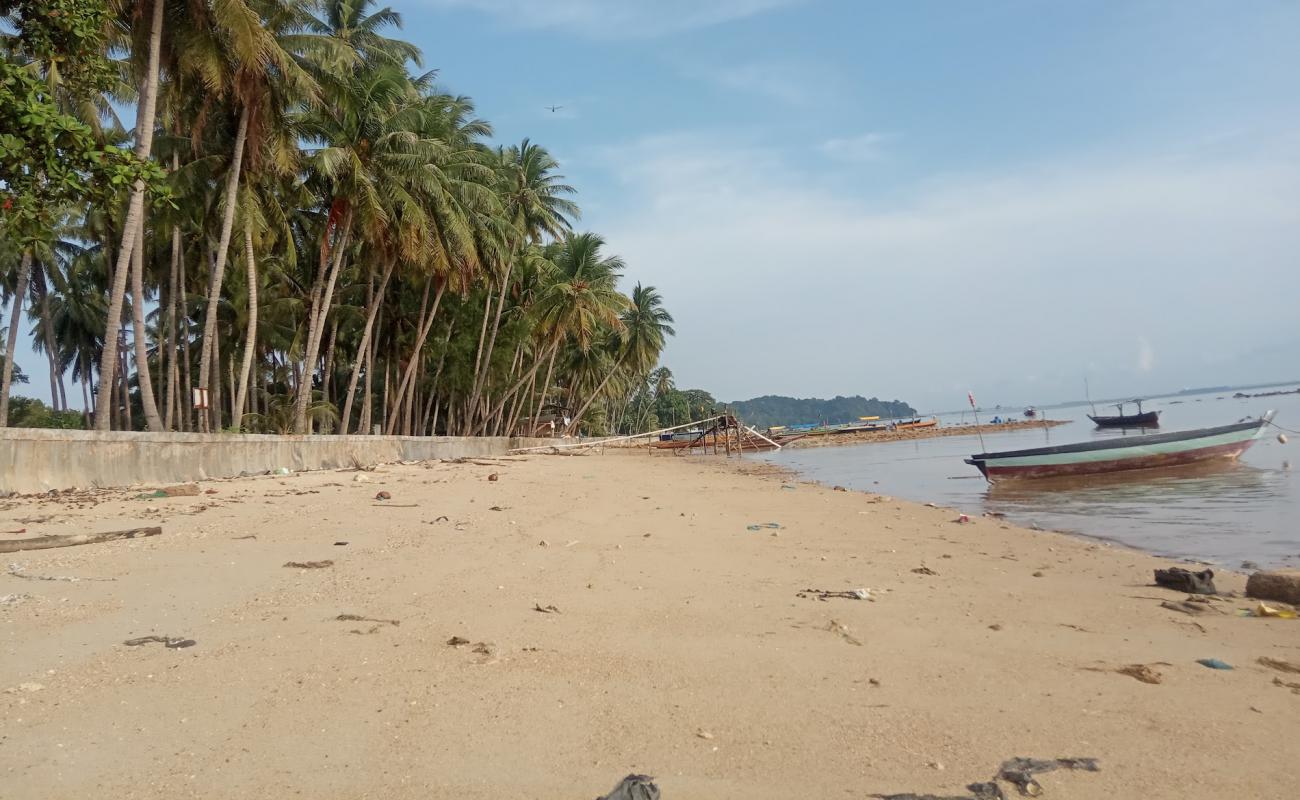 Teluk Mata Ikan Beach'in fotoğrafı açık bej kum yüzey ile