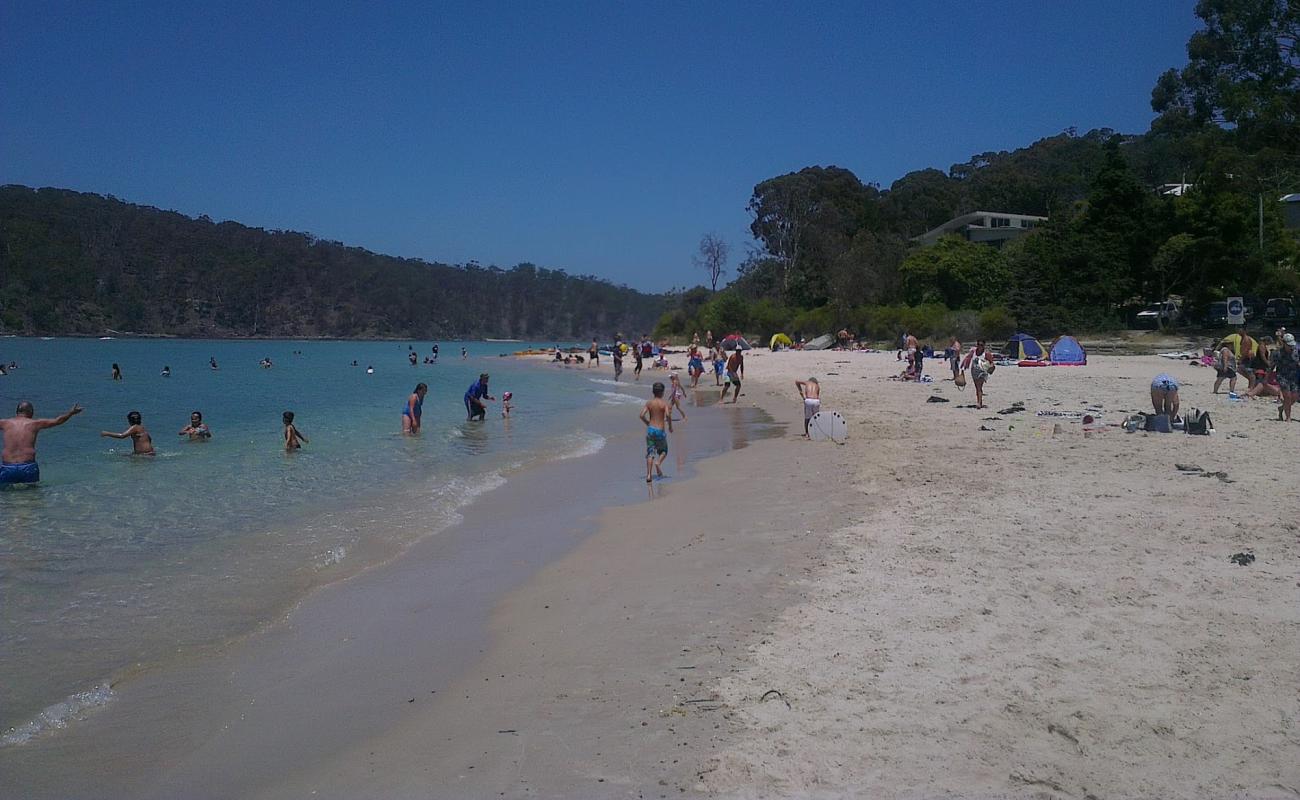 Pambula Beach'in fotoğrafı açık bej kum yüzey ile