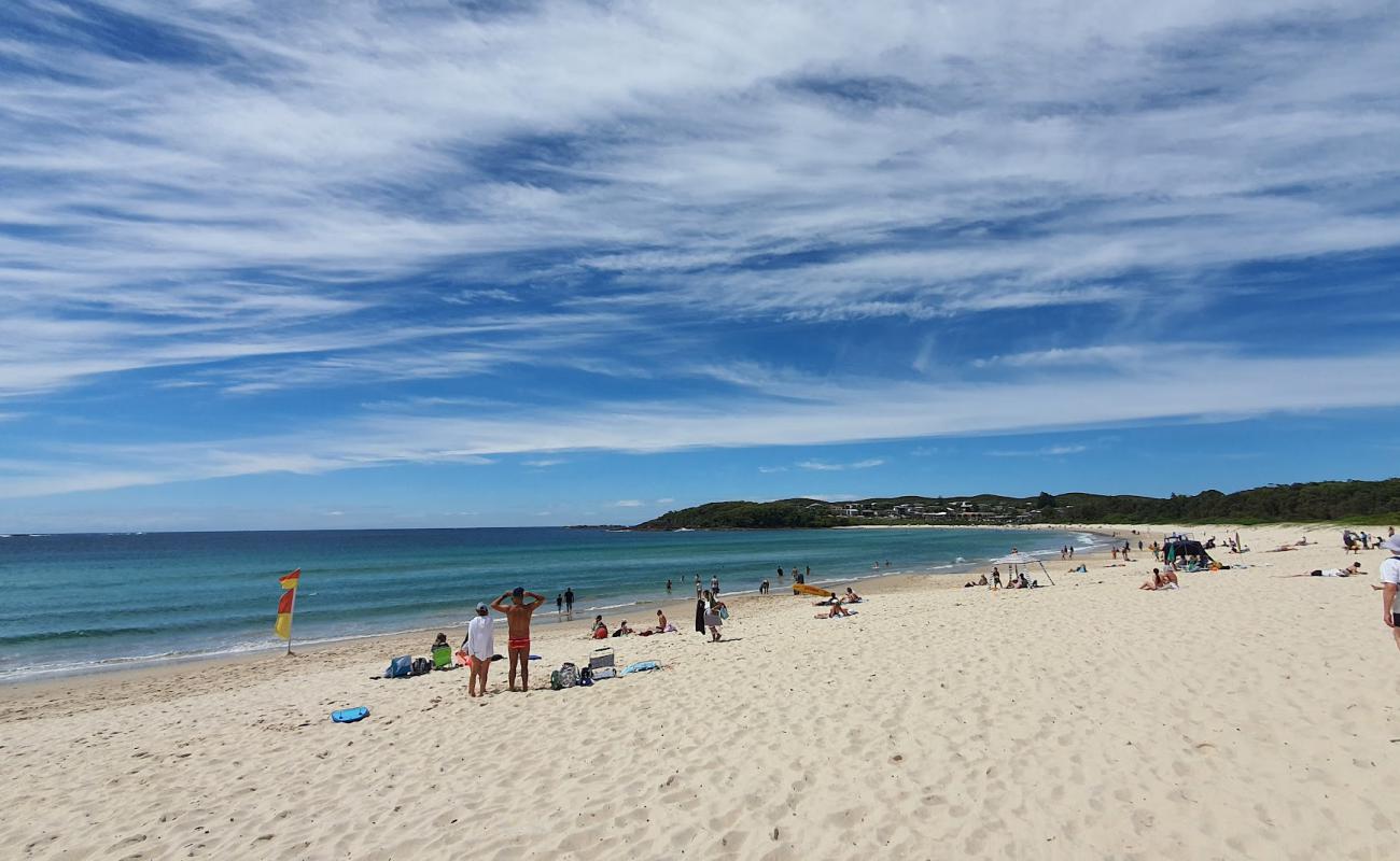 Fingal Bay Foreshore Reserve'in fotoğrafı parlak ince kum yüzey ile