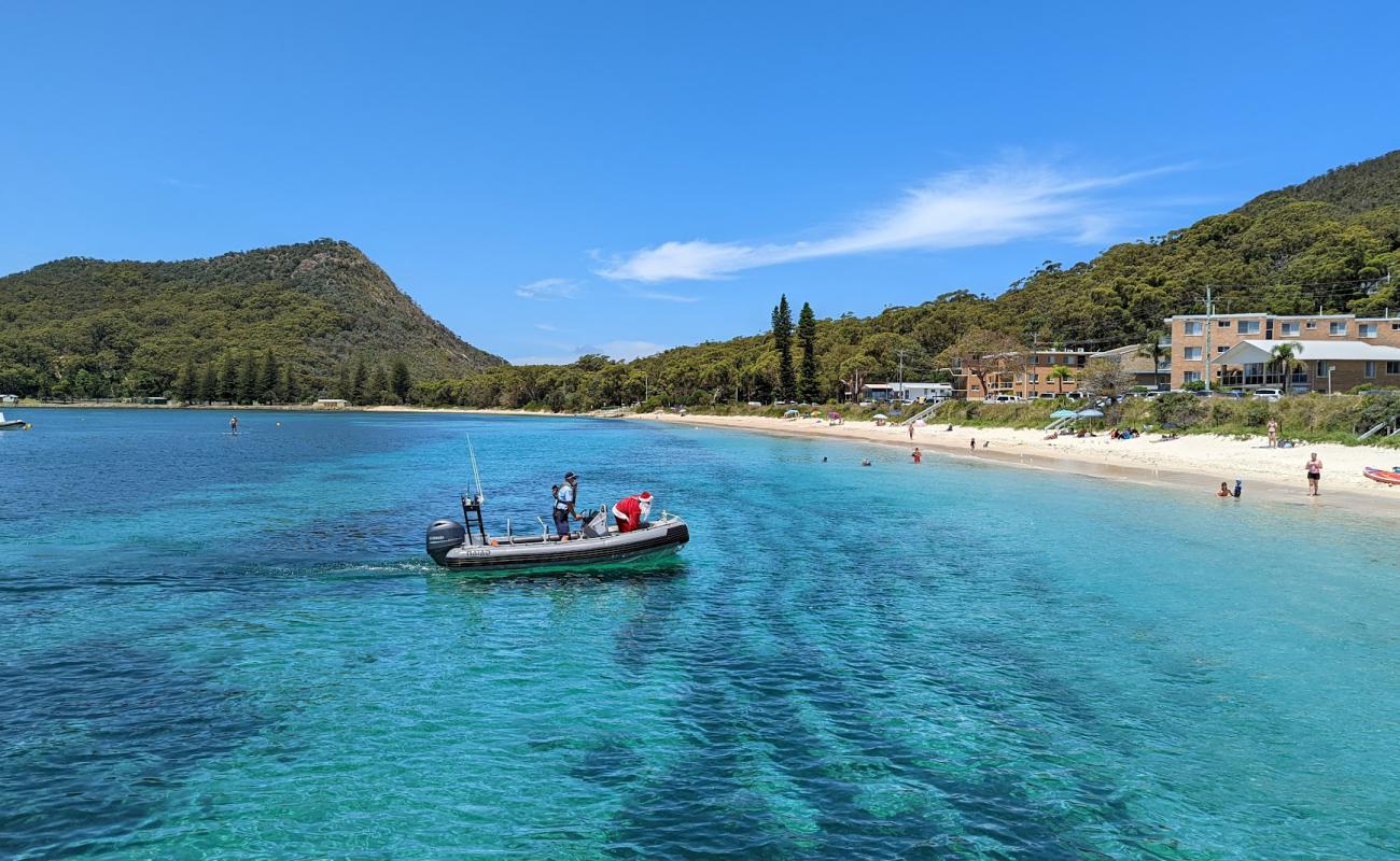 Shoal Bay Foreshore Reserve'in fotoğrafı parlak ince kum yüzey ile